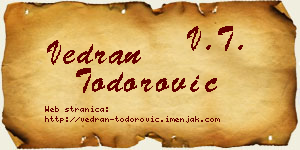 Vedran Todorović vizit kartica